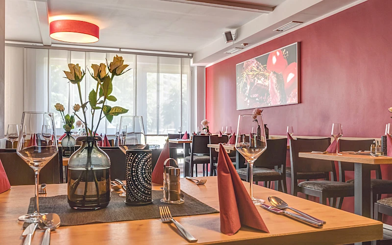 Das Hotel-Restaurant im Hotel Wilna in Erfurt.