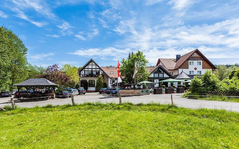 Außenansicht des Landgasthof Hessenmühle