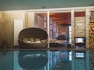 Blick in den Wellnessbereich im Boutique Hotel Badehof