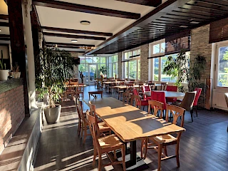 Blick ins Restauran Tavino im Boutique Hotel Badehof