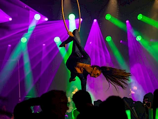 Fotografie eines Artistik-Events im Wunderland Kalkar