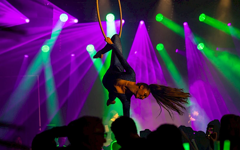 Fotografie eines Artistik-Events im Wunderland Kalkar