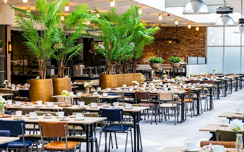 Blick ins Buffetrestaurant im Wunderland Kalkar